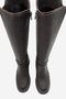 BROMLEY Women's Brown Buckled Chunky-Heeled Boots - 4