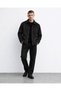 Men's Suede Fabric Button-Front 3-Pocket Lined Transitional Jacket - 2