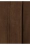 Mock Neck Brown Faux Suede Jacket 1110905-71595 - 8