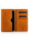 Genuine Leather Wallet Tıguan Yellow Double-Compartment Phone Wallet with 7 Card Slots, Clutch Bag, Elegant - 2