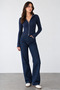 Women's Fisherman's Corded Fabric Double-Zip Knit Cardigan - 3