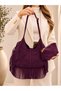 Pisa 100% Genuine Italian Leather Stylish, Modern Design Suede Clutch Bag and Shoulder Bag with Pouch - 2