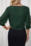 Women's Poor Sleeves Tie Front Short Chiffon Bolero Jacket - 2
