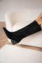 Aros Black Suede Square-Toe Stylish and Comfortable Boots with Thick Heel for Western Women - 2