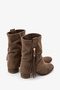 Radana Women's Heeled Boots - Brown Suede - 5