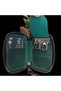 Genuine Leather Organizer (Mini) in black, tan, navy blue, green, cinnamon, brown, embossed coffee, and embossed plum - 2