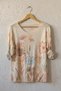 Italian Open-Front, Pool-Neck, Long-Sleeve, Digitally Printed Casual Angora-Wool Blend Knit Blouse 65 55 - 2