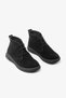 Black Suede Genuine Leather Lace-Up Comfortable Women's Boot - 3