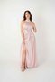 Chiffon Evening Gown with Corset - PINK - 3