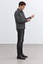Premium Cashmere Fabric Men's Shirt Jacket with Snap-Fastened Clips | MEW3411024-1 - 3