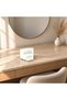 Ribbed Desk Organiser Set of 3 with 2 Removable Inserts, Vanity and Bedside, White - 4