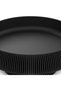Ribbed Bowl with Hidden Twist-Lock Container, Entryway Desk Vanity Organiser, 20.5 cm, Black - 2