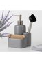 Leonis Brushed Liquid Soap Dispenser, Gray - 2