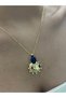 Stamped Metal Plate Detail Steel Necklace - 3
