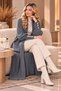 WOMEN'S OVERSIZED LONG CARDIGAN WITH POCKETS AND BUTTONED SLEEVES - 4