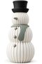 Modern Snowman Figurine, Black & Sage, Black Sage