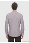 Brown Casual-Fit Long-Sleeved Woven Casual Silk-Blend Shirt - 6
