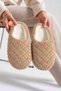Women's Beige Comfortable Soft Plush House Slippers