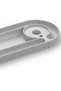 Ribbed Desk Tray with Round Charger Recess and Cable Slot, Phone, Pens, Keys and Glasses, Marble - 2