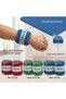 Adjustable Ankle and Wrist Weights, Pair Set with Neoprene Exterior, Terrycloth Interior, Adjustable Strap and Reflective Trim, Red 0.5 kg, Green 0.70 kg, Blue 1.10 kg - 5