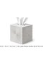 Ripple Cube Tissue Box Cover 14 cm, Modern Square Tissue Holder for Cube Boxes up to 13.4 cm - 2
