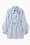 Tunic with a Tie-Detail Y0059 - BABY BLUE - 4
