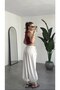 Women's All-Sizes-Fitting, Ruched Waist, Tie-Detail, Drapey Modal-Tensel Fabric Pants - 4