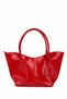Women's Strappy Faux Leather Hype Clutch Bag, Red