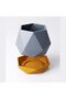 Geometric Plant Pot with Drip Tray, Faceted Low Poly Planter with Drainage Holes for Succulents - 8