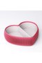 Heart Jewelry Tray with Lid and Divider, Bedside Desk Tray Set, 17.5 cm, Coral - 8