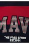 Logo Striped Navy Blue Sweatshirt 6S20010-A6609 - 4