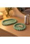 Bubble Tray Set of 2, Round and Oblong Catch-All Trays for Keys, Jewellery and Sunglasses, Sage - 3