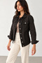 Women's Linen Boyfriend-Cut Relaxed-Fit Jacket - 2