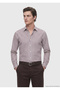 Brown Casual-Fit Long-Sleeved Woven Casual Silk-Blend Shirt - 5