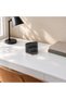 Ribbed Desk Organiser Set of 3 with 2 Removable Inserts, Vanity and Bedside, Black - 3