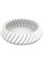 Spiral Ribbed Catchall Bowl, 16 cm Twisted Key Bowl for Entryway, Coins, Desk and Nightstand, White
