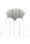 Arched Pen Pot, Round Pencil Cup with Rounded Loop Columns and Scalloped Rim, Markers, White - 2