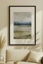 1 VINTAGE PAINTING WITH A BLACK WOODEN FRAME FEATURING THE "SILENCE OF THE FIELDS" THEME - 2
