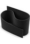 Wave Desk Organizer 18 cm, Modern Countertop Caddy for Pens, Makeup Brushes and Skincare, Black