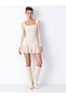 LONG-SLEEVED FLARE WOMEN'S LACE DRESS - 6