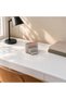 Ribbed Desk Organiser Set of 3 with 2 Removable Inserts, Vanity and Bedside, Greige - 3