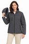 Waterproof Softshell Jacket with Fleece Lining, Detachable Hood, and 4 Pockets - Smoke Gray - 4