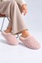 Women's Powder-Colored Comfortable, Soft, Plush House Slippers - 2