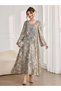 Rochie midi, mix culori - 4