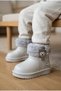 Children's Waterproof Rain Boots with Plush Detailing, Teddy Bear Figure, and Fur Inside - 3