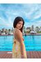 Youthful Square Neck Lace-Up Dress - 5