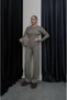 Women's Stylish Snap-Fastened Knit Set with Buckle Detail - 3