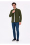 Men's Khaki Long Sleeve Basic Shirt - 3