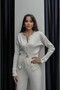 Women's Stylish Snap-Fastened Knit Set with Buckle Detail - 2