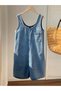 Short overalls, blue - 4